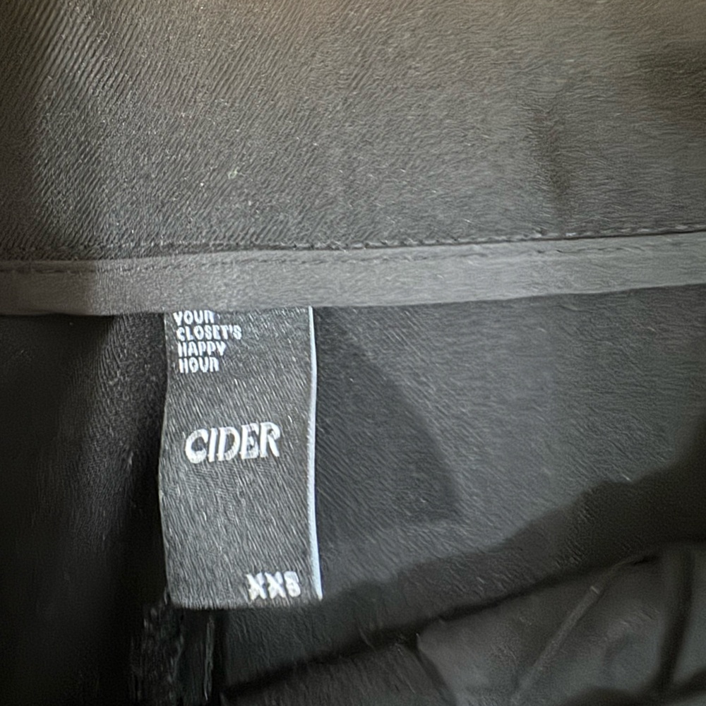 Cider Wide-Leg Black Women's Trousers - Picture 2 of 5
